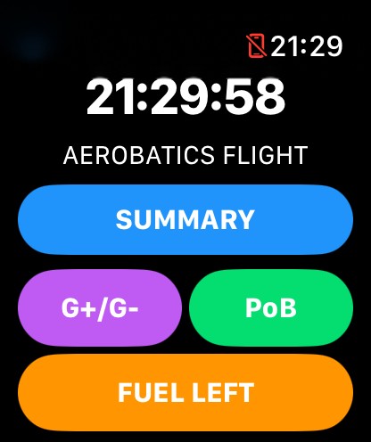 End Flight Screen